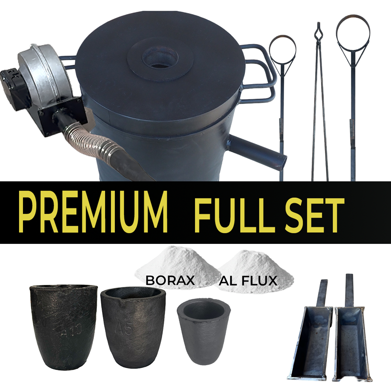 Premium 10 Kg Bakır Eritme Ocağı Full Set