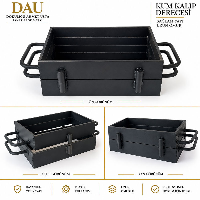Çelik Kum Kalıp Derecesi – 241,6 × 160 × 50 mm